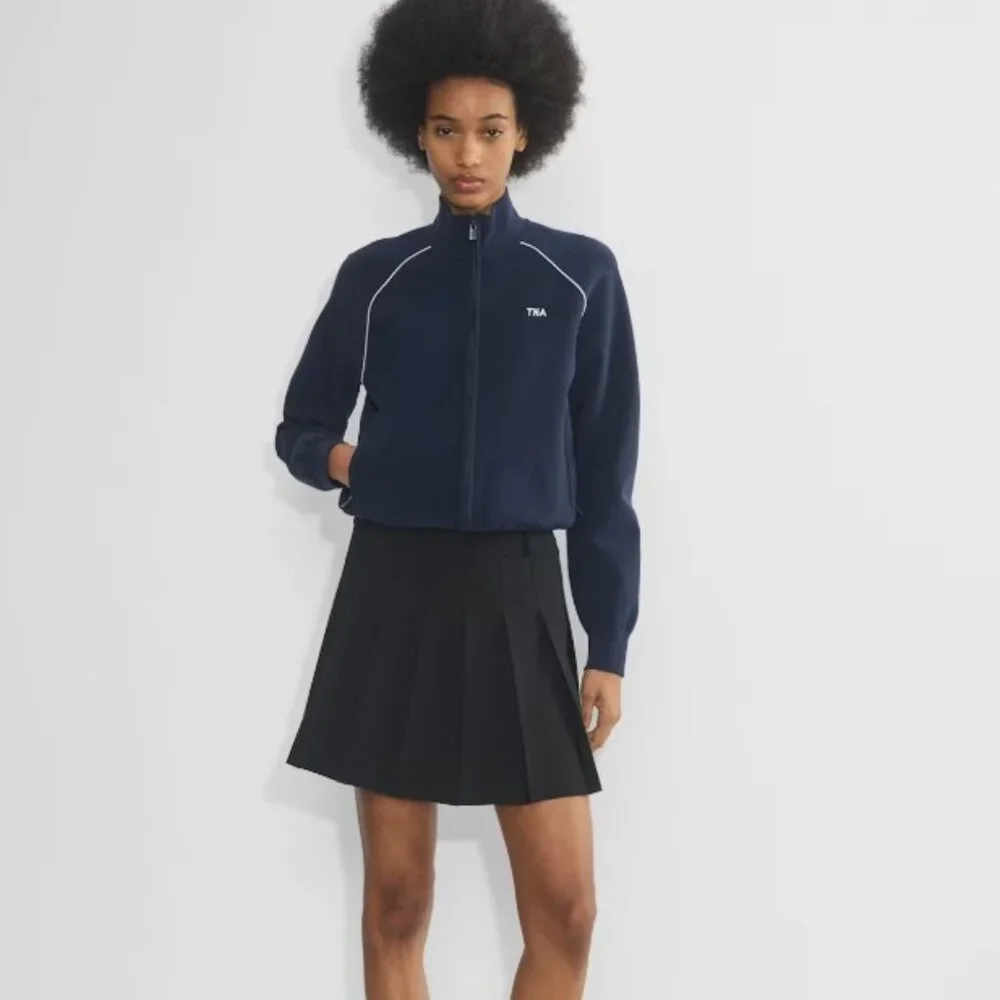 ARITZIA - Sunday Best - Black Olive Micro Pleated High-Waist mini Skirt - Size 4 - Picture 11 of 16